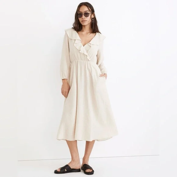 v neck midi summer dress Floral Print V-Neck Midi Dress